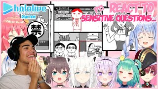 SILVER REACTS TO HOLOLIVE MEMBERS REACTING TO SENSITIVE QUESTIONS... PART 1