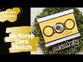 6x6 Paper with No Scraps | One Sheet Wonder Bee Cards