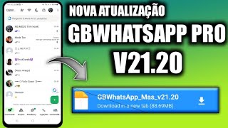 💯😱 SAIU NOVA ATUALIZAÇÃO GBWHATSAPP PRO V21.20 NOVEMBRO 2024