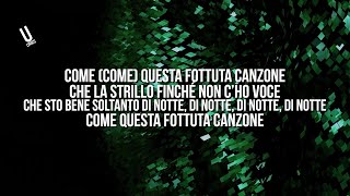 Gazzelle - Fottuta Canzone (Testo / Lyrics)