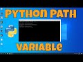 Python PATH Variable | How to run Python from command line EASY