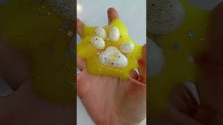 SQUISHY TREND, WHITE YEIIOW PAW 💛🤍 #satisfying #squishy #shorts