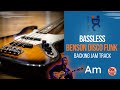 BASSLESS -  Benson disco funk - Backing track jam in  A minor (115 bpm)