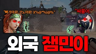 단 1초도 쉬지않고 남탓하는 외국 잼민이를 만났다.