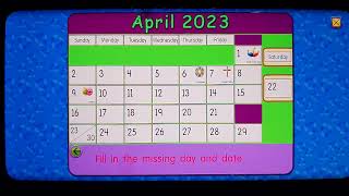 Starfall: The "April 22, 2023" Calender
