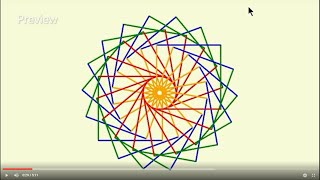 Python Turtle: Rotating Square