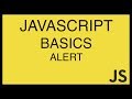JavaScript Basics Tutorial 4 - Alert