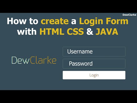 How to create a login page with HTML CSS and Javascript How to create a login page with HTML CSS and Javascript