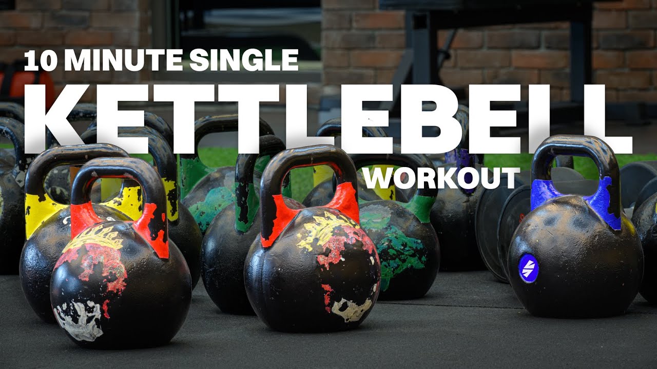 Full Body Single Kettlebell 10 Minutes Workout - Strength And ...