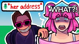 Trolling Youtubers as CREEPY STALKER on Roblox Voice Chat...