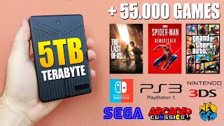 LANÇAMENTO! Novo HD 5TB MIX com 55.000 GAMES de PC e Consoles! É só Plugar e Jogar!