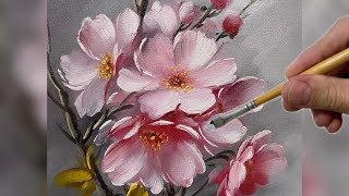 PAINTING BEAUTIFUL WILDFLOWERS / PAINTING FLOWERS STEP BY STEP / HOW TO PAINT FLOWERS