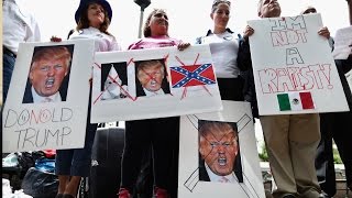 Protestan en las calles de Washington en contra de Donald Trump