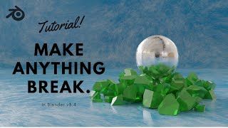How to Create a Simple Animation of a Breaking Glass! on blender