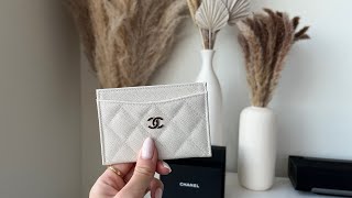 Chanel White Card Case Unboxing / Price / First Impressions