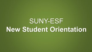 ESF New Student Convocation 2021