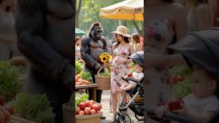 Gorilla Grocery Shopping: Picking Out the Freshest Produce 🦍🛒