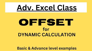 Excel OFFSET Function for Dynamic Calculations | #MISSupportJunction
