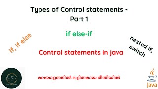 Control statements in java | Part 1| if , if-else , if else-if, nested if | CodeEureka