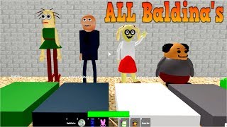 All Baldinas Characters In Roblox Baldis Basics Videos - roblox baldi videos