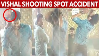 நூலளவில் உயிர் தப்பிய Actor Vishal - Live Stunt Making Video From Shooting Spot | Wetalkiess