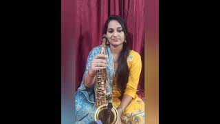 ಎಲ್ಲೆಲ್ಲಿ ನೋಡಲಿ ನಿನ್ನನ್ನೇ ಕಾಣುವೆ saxophone by meghana saligrama
