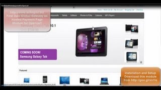 First Data Global Gateway e4℠ Hosted Payment Module for Opencart