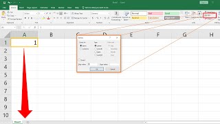 Quickly Fill Series of Numbers in a Few Seconds using Fill Command in Excel.
