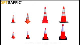 Plastic Traffic Safety Road Cones For Sale Reflective and Flexible