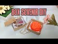 cara bikin box sovenir DIY  || tutup mika simpel dan mudah