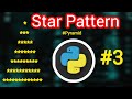 pyramid in python|Triangle star pattern in python|python tutorial for beginners
