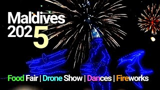 New Year 2025 🎆 | Fireworks | Drone Show | Dances | Maldives New Year Celebration