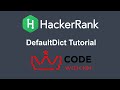 DefaultDict Tutorial HackerRank Python Solution | CODE WITH NM
