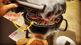 Chargriller Akorn Junior Kamado Grill! / Hot and Fast Chuck Eye Steak!