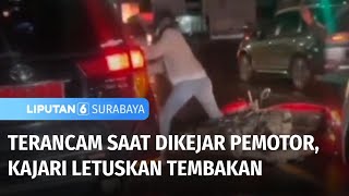 Kajari Kabupaten Kediri Letuskan Tembakan Usai Terancam Dikejar Pemotor | Liputan 6 Surabaya