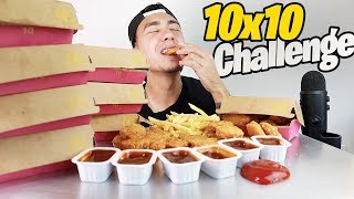 VERY CRISPY and SCRUMPTIOUS Mcdonalds 100 Piece Chicken Nugget Challange (Mukbang)