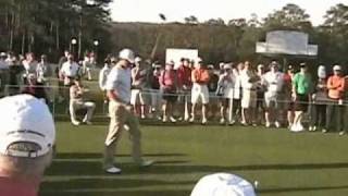 Masters Golf Tournament Practice Round 2011 - Rickie Fowler, Dustin Johnson, Adam Scott Pt1