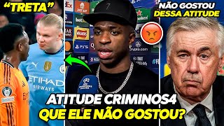 TRETA VINICIUS JR PARTE PRA CIMA DO HAALAND E EXPÓE ATITUDE AGRESSIV4 ANCELOTTI FAZ XlNGAMENT0 GR4VE