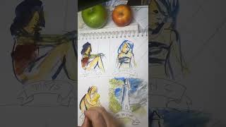 Composition basics, the four main composition layouts #art #painting #stepbystep #easy #watercolor