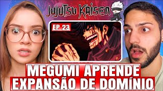 (MEGUMI VS MALDIÇÃO ESPECIAL 😱) Profª de Geografia ASSISTE JUJUTSU KAISEN｜EPISÓDIO 23｜DUBLADO｜REACT