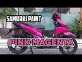 How to paint Magenta pink.step by step tutorial.