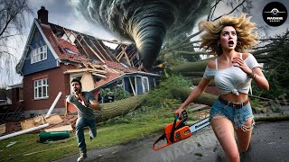 Dangerous Fastest Idiots Cutting Tree Fails Skill With Chainsaw | Tree Falling on Houses #17