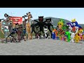 ALL ROBLOX RAINBOW FRIENDS VS ALL CARTOON CATS VS ALL SIREN HEADS In Garry's Mod!