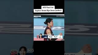 MVP hari ini #redsparks #kovo #megawatihangestri #volleyball #shorts #viralvideo #mvp #vollykorea