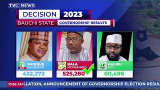 [Watch] INEC Announces Bauchi State Governorship Election Winner