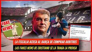 🚨 OFICIAL: LA FISCALIA PRESENTA DENUNCIA al BARCA por COMPRAR ARBITROS 🔥 LA UEFA ENTRARA 😱 CR7 FAKE