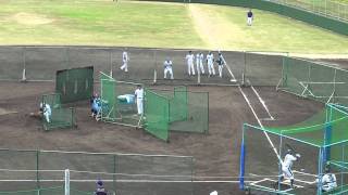 2011年2月4日　中日沖縄キャンプ　岩瀬投手フリー打撃登板