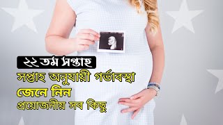 ২২ তম সপ্তাহ | গর্ভাবস্থার ২২ সপ্তাহে বাচ্চার এবং মায়ের শারিরীক পরিবর্তন | 22th week pregnancy