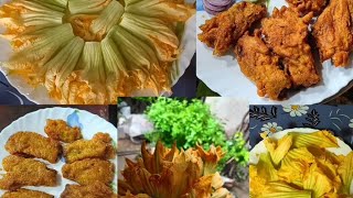 মুচমুচে কুমড়ো ফুলের বড়া/Pumpkin Flower Pakoda 4 Recipe/Bengali snacks recipe