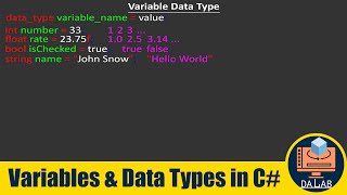 Variables and Data Types in C# Unity